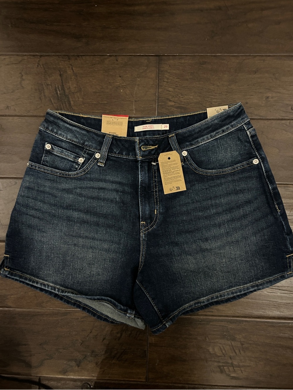 Levi’s Denim A-Line Shorts Shorts (A mid rise easy throughout the hips)
